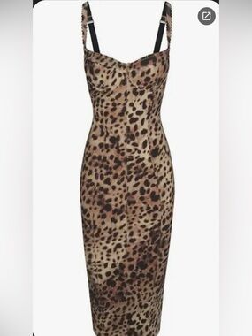 Dolce x Skims Leopard Corset dress NWT - Small